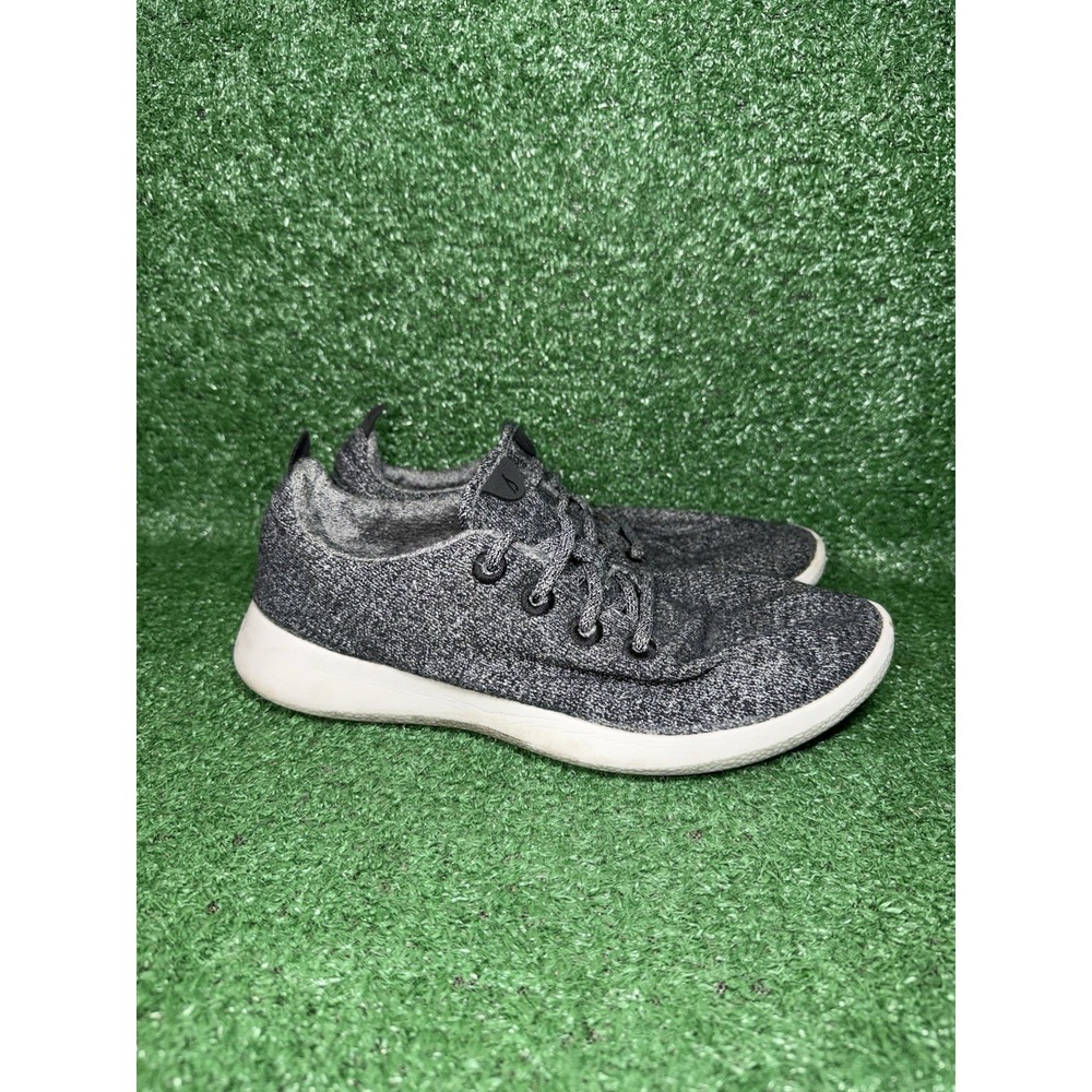 Allbirds Merino Wool Runners Men Size 9 Grey White Running Shoes Casual Sneakers